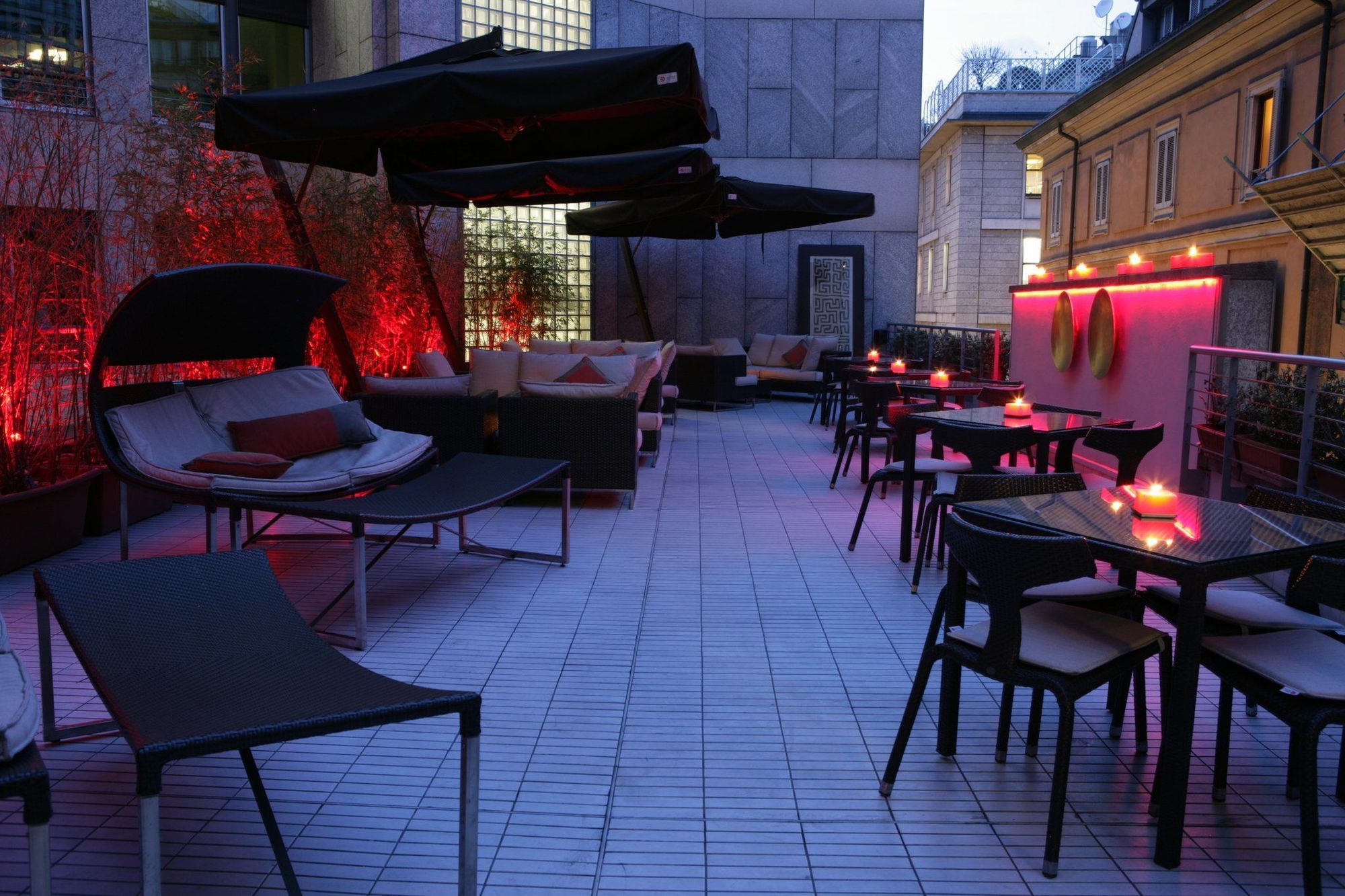 Sina The Gray Otel Milano Restoran fotoğraf